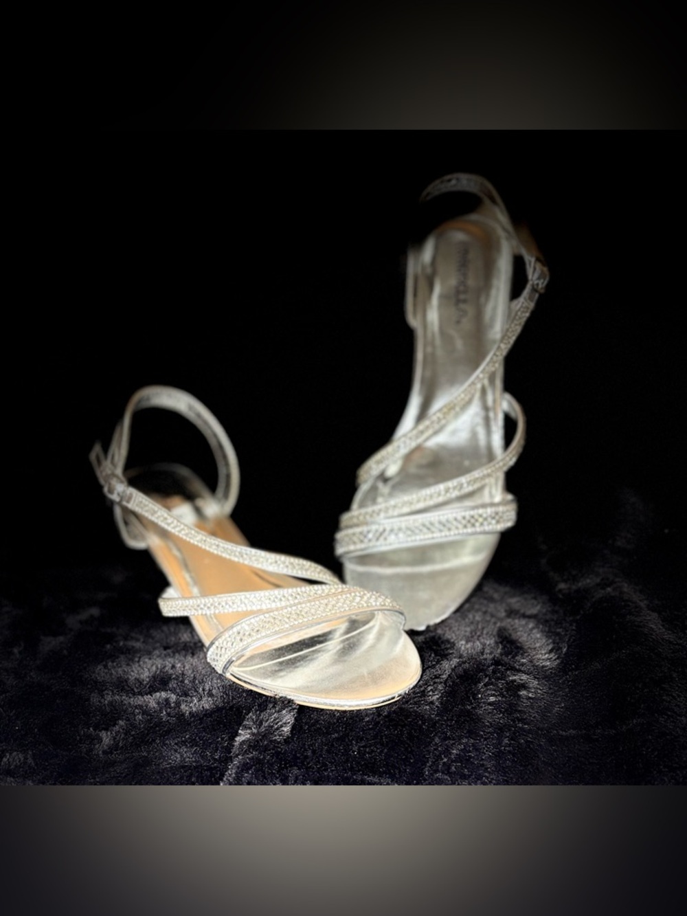 Marbella Rhinestone Wedges - Silver - Picture 3 of 6